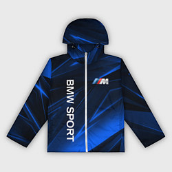 Ветровка с капюшоном женская BMW БМВ, цвет: 3D-белый