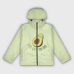 Ветровка с капюшоном женская Авокадо, цвет: 3D-черный