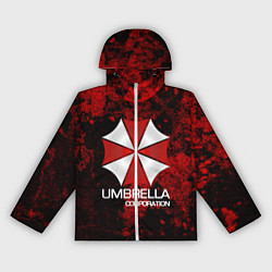 Ветровка с капюшоном женская UMBRELLA CORP, цвет: 3D-белый