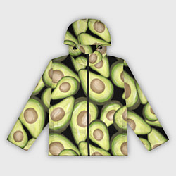 Ветровка с капюшоном женская Avocado background, цвет: 3D-черный