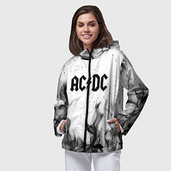 Ветровка с капюшоном женская ACDC, цвет: 3D-черный — фото 2