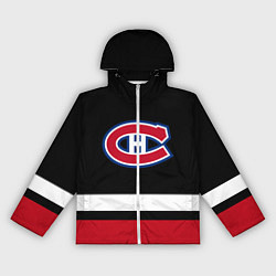 Ветровка с капюшоном женская Монреаль Канадиенс, цвет: 3D-белый
