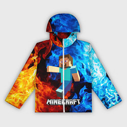Ветровка с капюшоном женская MINECRAFT, цвет: 3D-белый