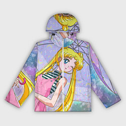 Ветровка с капюшоном женская Sailor Moon, цвет: 3D-белый