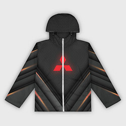 Ветровка с капюшоном женская MITSUBISHI, цвет: 3D-белый