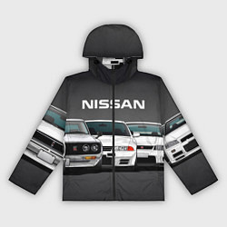 Ветровка с капюшоном женская NISSAN, цвет: 3D-черный