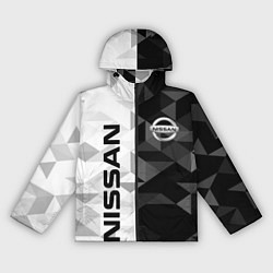 Ветровка с капюшоном женская NISSAN, цвет: 3D-черный