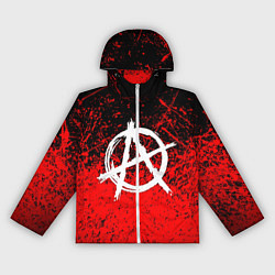 Ветровка с капюшоном женская АНАРХИЯ, цвет: 3D-белый