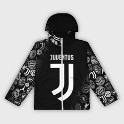 Ветровка с капюшоном женская JUVENTUS, цвет: 3D-белый