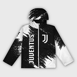 Ветровка с капюшоном женская JUVENTUS, цвет: 3D-белый