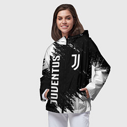 Ветровка с капюшоном женская JUVENTUS, цвет: 3D-черный — фото 2