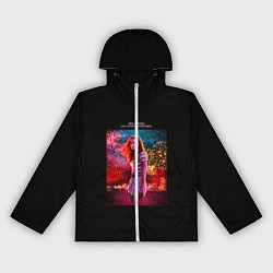 Ветровка с капюшоном женская Очень странные дела, цвет: 3D-белый