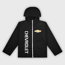 Ветровка с капюшоном женская Chevrolet, цвет: 3D-белый