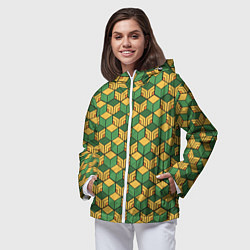 Ветровка с капюшоном женская ГИЮ ТОБИОКА, цвет: 3D-белый — фото 2