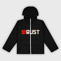 Ветровка с капюшоном женская RUST, цвет: 3D-белый