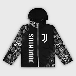 Ветровка с капюшоном женская JUVENTUS, цвет: 3D-белый