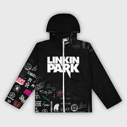 Ветровка с капюшоном женская LINKIN PARK, цвет: 3D-белый