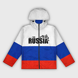 Ветровка с капюшоном женская Russia, цвет: 3D-черный