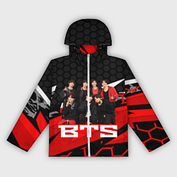 Ветровка с капюшоном женская BTS, цвет: 3D-белый