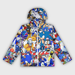 Ветровка с капюшоном женская SONIC PATTERN, цвет: 3D-белый