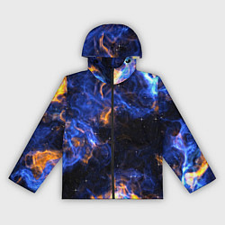 Ветровка с капюшоном женская Космос, цвет: 3D-черный