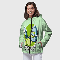 Ветровка с капюшоном женская Засланный кабачок, цвет: 3D-черный — фото 2