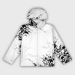 Ветровка с капюшоном женская БЕЛЫЕ ЧЕРЕПА, цвет: 3D-белый
