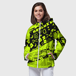 Ветровка с капюшоном женская Roblox, цвет: 3D-белый — фото 2