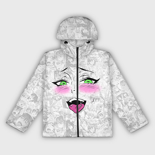 Женская ветровка Ахегао / 3D-Черный – фото 1