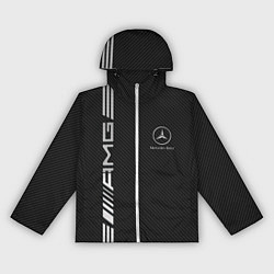 Ветровка с капюшоном женская Mercedes Carbon, цвет: 3D-белый