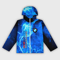 Ветровка с капюшоном женская BMW, цвет: 3D-белый