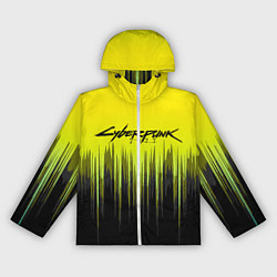 Ветровка с капюшоном женская CYBERPUNK 2077, цвет: 3D-белый