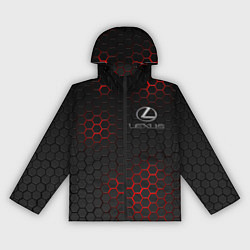 Ветровка с капюшоном женская LEXUS, цвет: 3D-черный