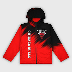 Ветровка с капюшоном женская CHICAGO BULLS, цвет: 3D-черный