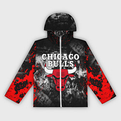 Ветровка с капюшоном женская CHICAGO BULLS, цвет: 3D-белый