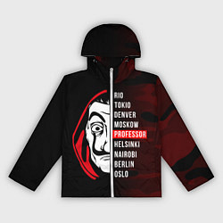 Ветровка с капюшоном женская La Casa de Papel Z, цвет: 3D-белый