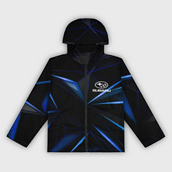 Ветровка с капюшоном женская SUBARU, цвет: 3D-черный
