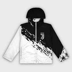 Ветровка с капюшоном женская JUVENTUS, цвет: 3D-белый