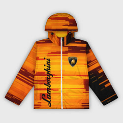 Ветровка с капюшоном женская LAMBORGHINI, цвет: 3D-белый