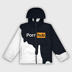 Ветровка с капюшоном женская Pornhub, цвет: 3D-черный
