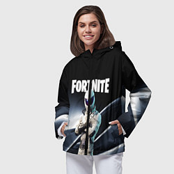 Ветровка с капюшоном женская FORTNITE, цвет: 3D-черный — фото 2