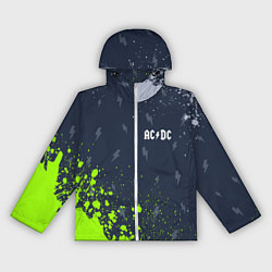 Ветровка с капюшоном женская AC DС, цвет: 3D-белый