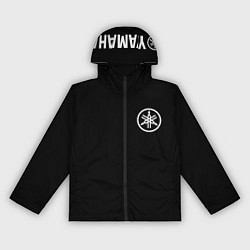 Ветровка с капюшоном женская Yamaha на спине, цвет: 3D-черный