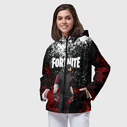 Ветровка с капюшоном женская IKONIK FORTNITE, цвет: 3D-черный — фото 2