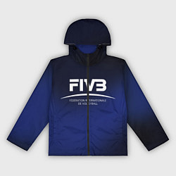 Ветровка с капюшоном женская FIVB Volleyball, цвет: 3D-черный