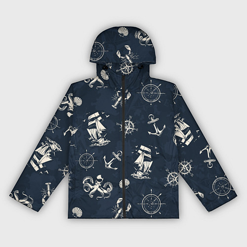 Женская ветровка Nautical art / 3D-Черный – фото 1