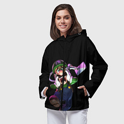 Ветровка с капюшоном женская Mario, цвет: 3D-черный — фото 2