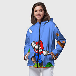 Ветровка с капюшоном женская Mario, цвет: 3D-черный — фото 2