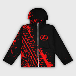 Ветровка с капюшоном женская LEXUS ЛЕКСУС, цвет: 3D-белый