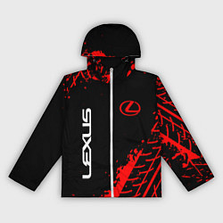 Ветровка с капюшоном женская LEXUS ЛЕКСУС, цвет: 3D-белый